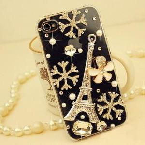 IPhone 5 Case Bling, CRYSTAL BLING IPHONE CASE - Eiffel Tower HRI5004